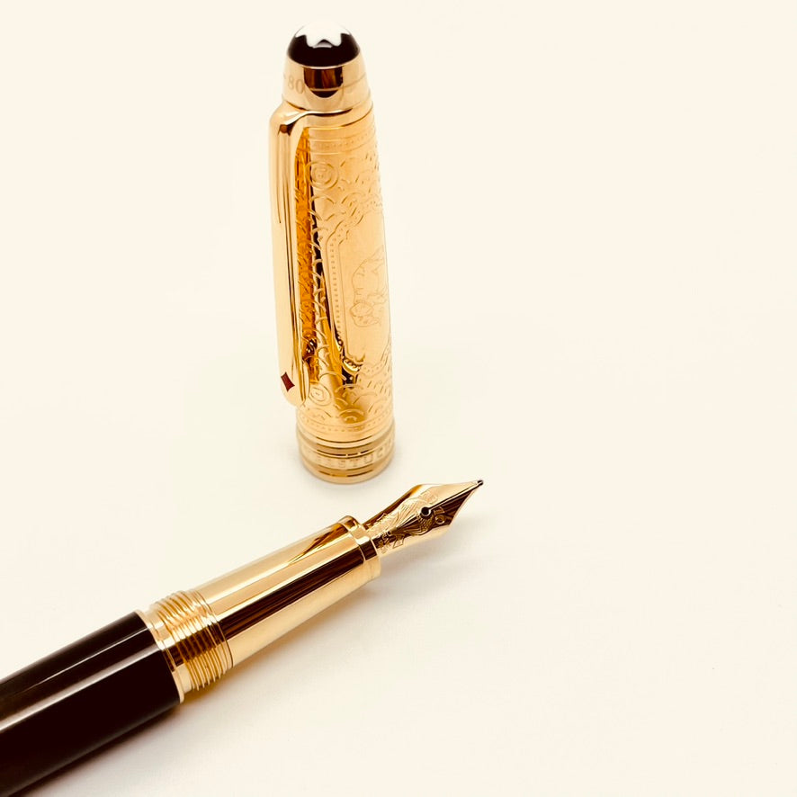 Montblanc meisterstuck outlet gold fountain pen