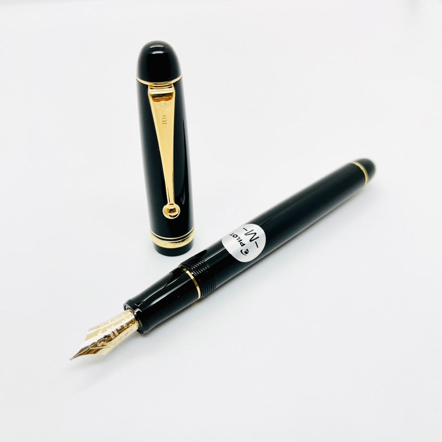 Pilot Custom 74 Fountain Pen Black Resin Gold Trim – Reid Stationers