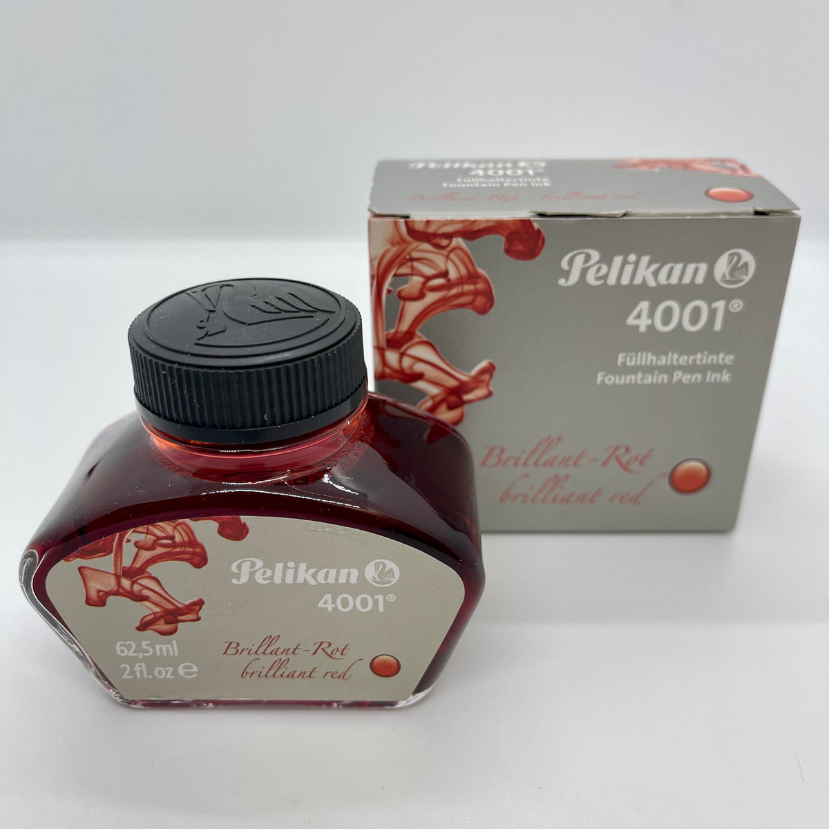 Pelikan 4001 Ink Bottle Brilliant Red 62.5ml – Reid Stationers