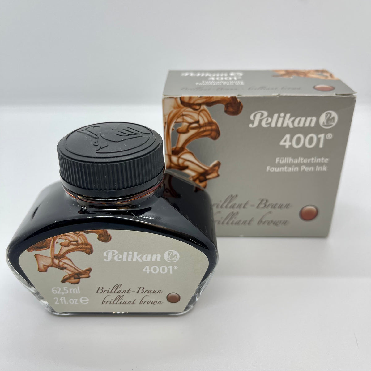 Pelikan 4001 Ink Bottle Brilliant Brown 62.5ml – Reid Stationers
