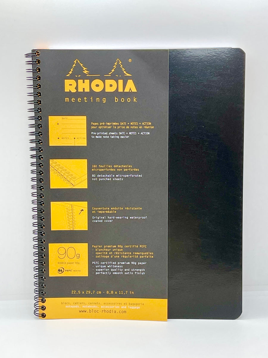 Carnet - Format A5 14.8 x 21 cm - Meeting book - Rhodia - 160