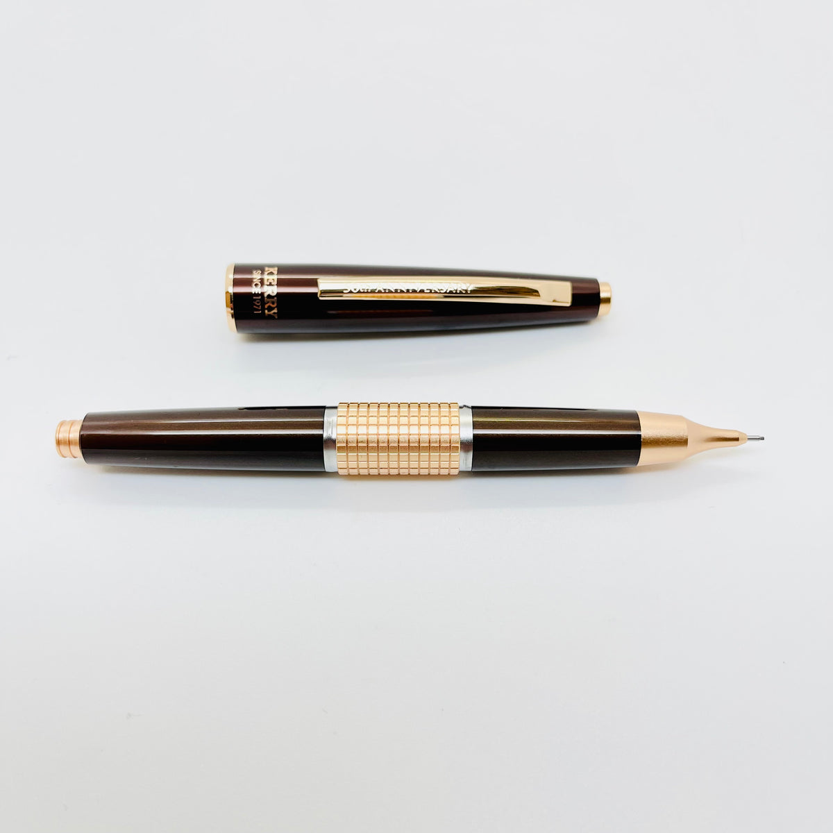 Pentel Kerry Pencil Brown RoseGold Trim 0.5mm (50th Anniversary)