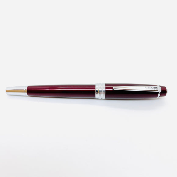 Cross Bailey Rollerball Red Lacquer Chrome Trim