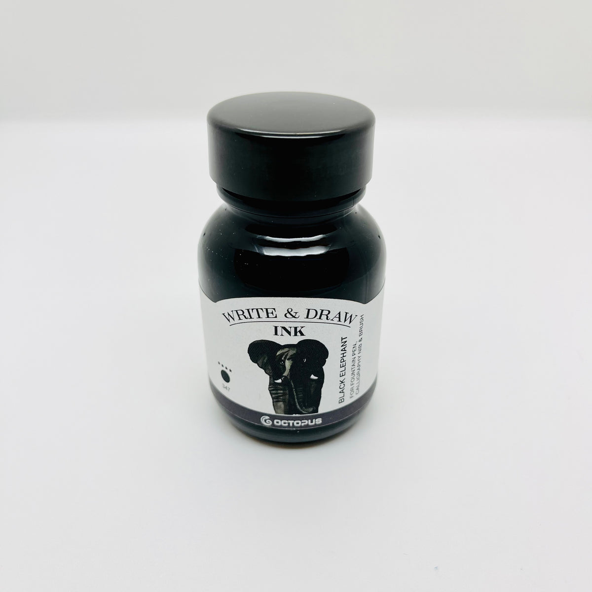 Octopus Write & Draw Ink Bottle Black Elephant 50ml – Reid Stationers