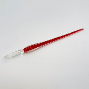 J. Herbin Twisted Glass Pen Rouge Caroubier