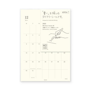 Midori MD Diary Sticker M 2025