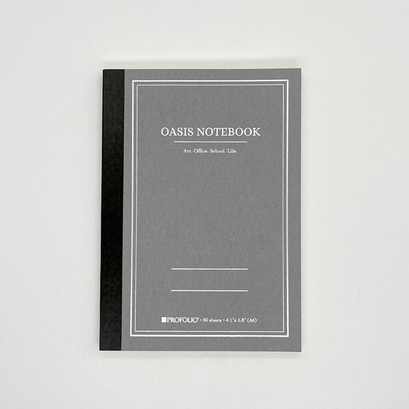 Itoya Profolio Oasis A6 Notebook Gray