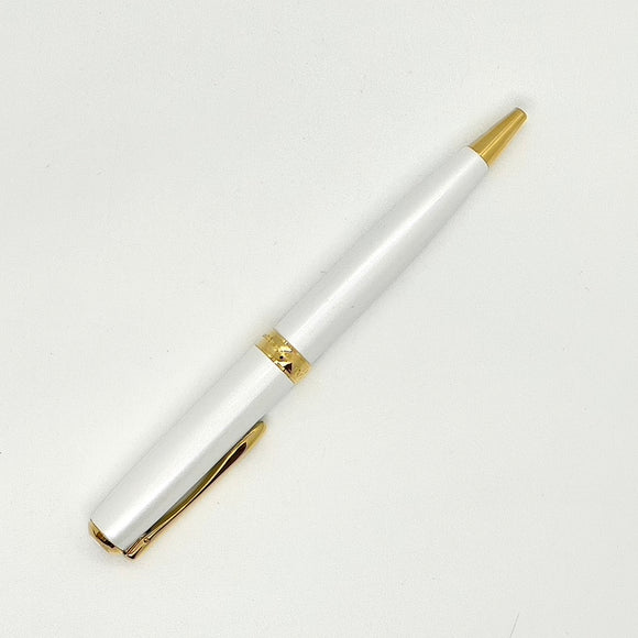 Diplomat Excellence A2 Ballpoint Pearl White Gold Trim