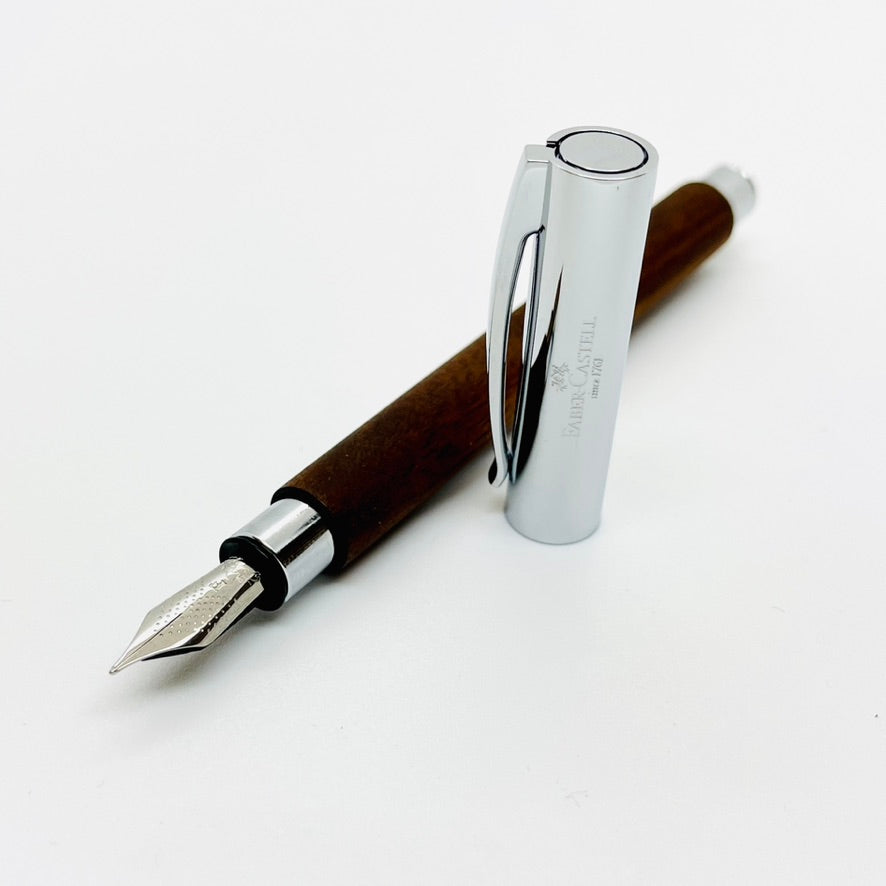 Faber-Castell Ambition Fountain Pen Walnut Wood – Reid Stationers
