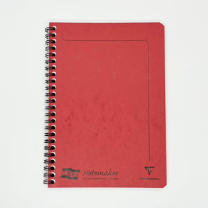 Clairefontaine Europa Notemaker Wirebound A5 Notebook Lined Red