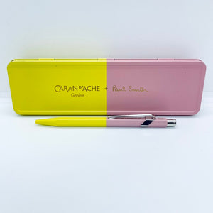 Caran d'Ache 849 Paul Smith Ballpoint Chartreuse Yellow & Rose Pink (Special Edition)