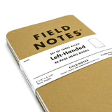 Field Notes Original Kraft Notebook Left-Handed