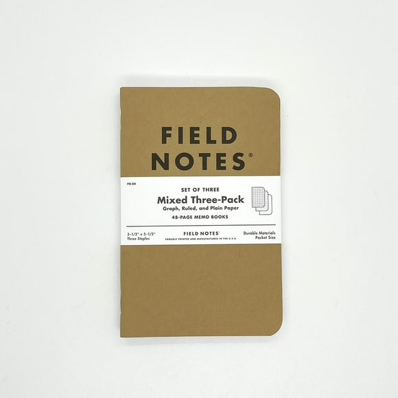 Field Notes Original Kraft Notebook Mixed
