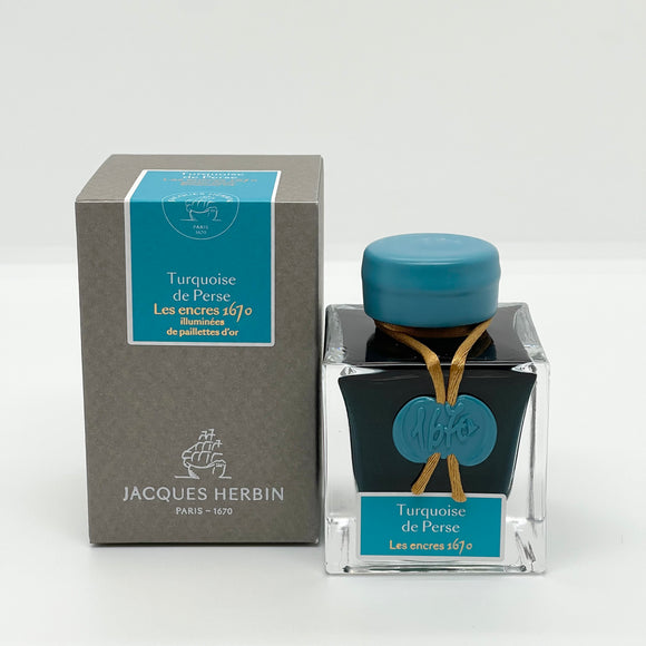 J. Herbin Ink Bottle Turquoise de Perse 50ml