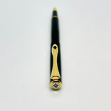 Diplomat Traveller Fountain Pen Black Lacquer Gold Trim