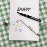 Lamy Safari Fountain Pen Black With Multi Rings Set (Special Edition 2025)