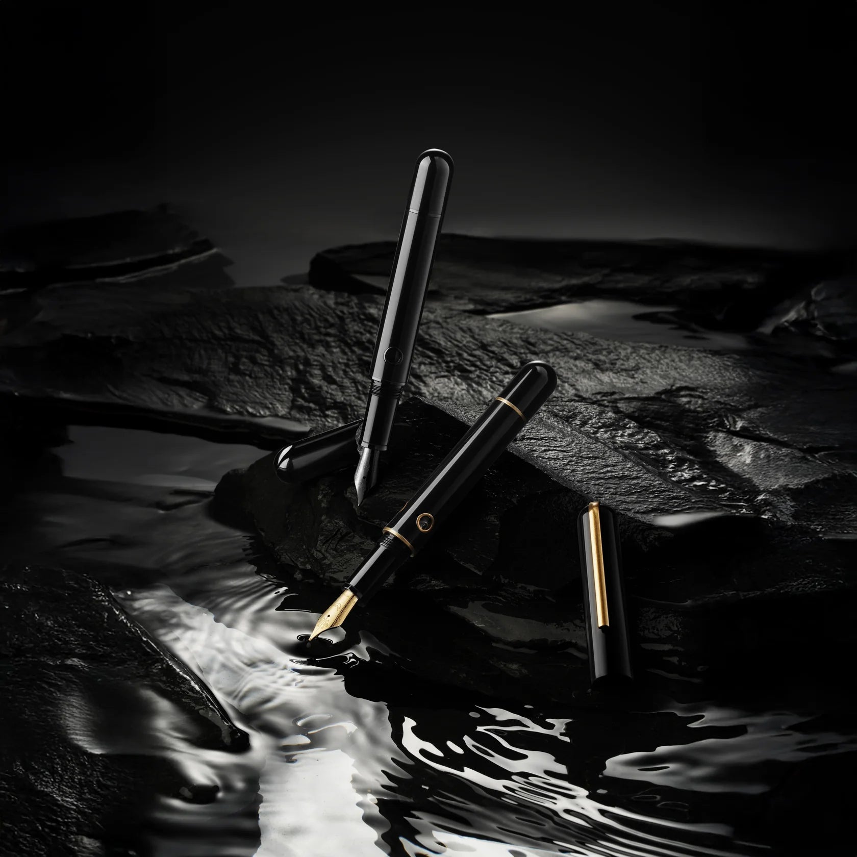 Nahvalur (Narwhal) Nautilus Fountain Pen Cephalopod Black – Reid