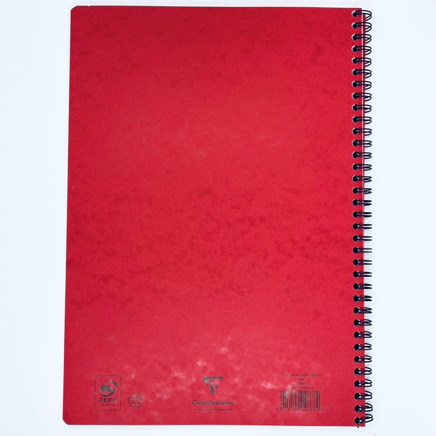 Clairefontaine Europa Notemaker Wirebound A4 Notebook Lined Red