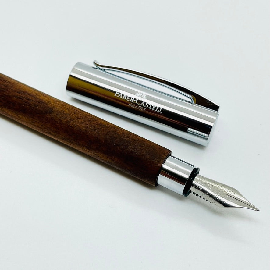 Faber-Castell Ambition Fountain Pen Walnut Wood – Reid Stationers