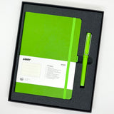 Lamy Safari Rollerball Green with Notebook Gift Set (Special Edition)