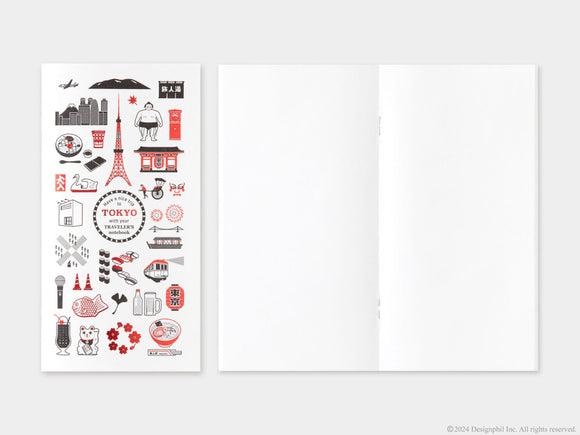 Traveler's Notebook Regular Tokyo Edition Blank Refill