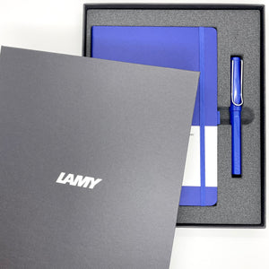 Lamy Safari Rollerball Blue with Notebook Gift Set (Special Edition)