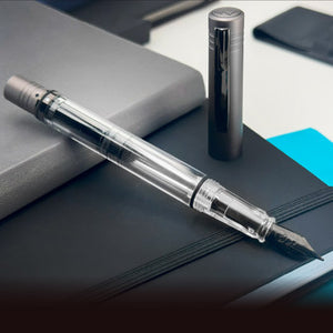 Monteverde MP1 Piston Filling Fountain Pen Coal Grey