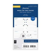 Filofax Personal Week On Two Pages Diary Lined 2025