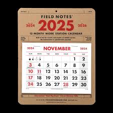 Field Notes Work Station Calendar 2025