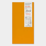 Traveler's Notebook Regular Refill 2027 Weekly Vertical (*Pre-Order for October 19th*)