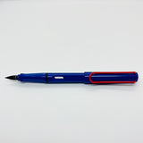 Lamy Safari Fountain Pen Blue With Red Clip (Retro Special Edition 2022)