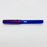 Lamy Safari Fountain Pen Blue With Red Clip (Retro Special Edition 2022)