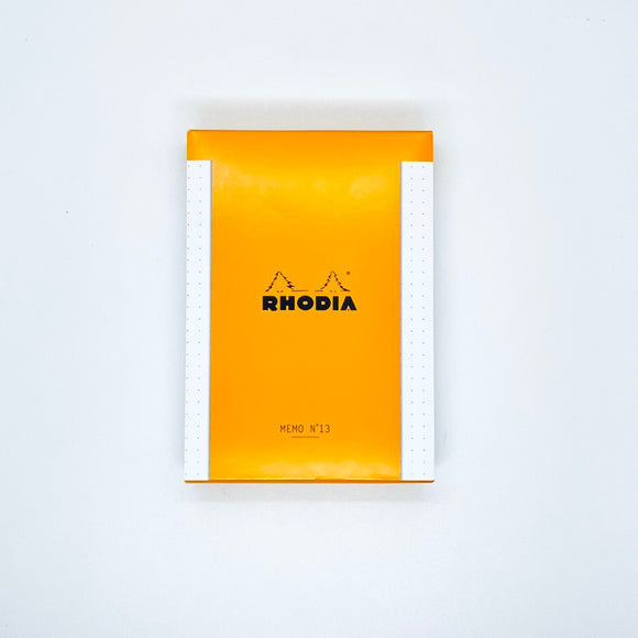 Rhodia Memo Pad #13 Dot Grid Orange