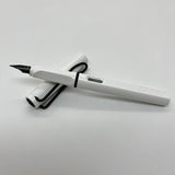 Lamy Safari Fountain Pen White With Black Clip (Retro Special Edition 2022)
