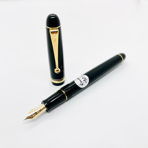 Pilot Custom 74 Fountain Pen Black Resin Gold Trim