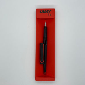 Lamy Joy Fountain Pen Shiny Black With Red Clip