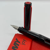 Lamy Joy Fountain Pen Shiny Black With Red Clip