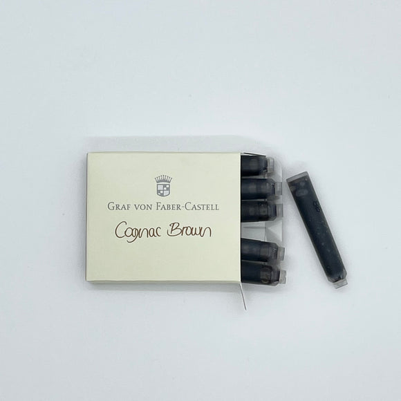 Graf von Faber-Castell Ink Cartridges Cognac Brown