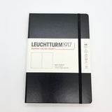 Leuchtturm1917 Medium A5 Hardcover Notebook Plain Black