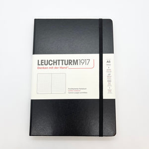 Leuchtturm1917 Medium A5 Hardcover Notebook Dotted Black