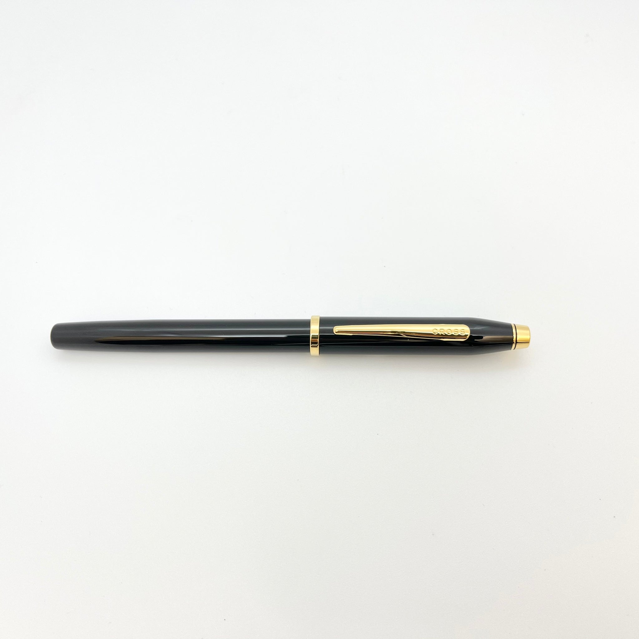 Cross Century II Rollerball Black Lacquer Gold Trim