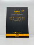 Rhodia "R" Stapled A4 Notepad #18 Lined Black
