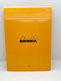 Rhodia Stapled Notepad #18 Lined Orange