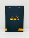 Rhodia "R" Stapled A5 Notepad #16 Lined Black