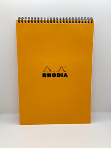 Rhodia Wirebound A4 Notepad #18 Lined Orange