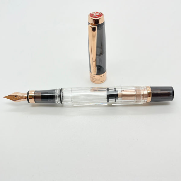 筆記具 TWSBI DIAMOND 580 Smoke Rose Gold stub TWSBI Diamond 580 Smoke RoseGold II Fountain Pen