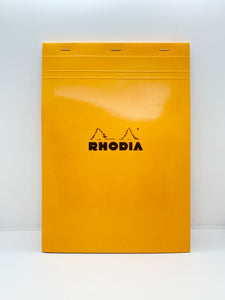 Rhodia Stapled Notepad #18 Graph Orange