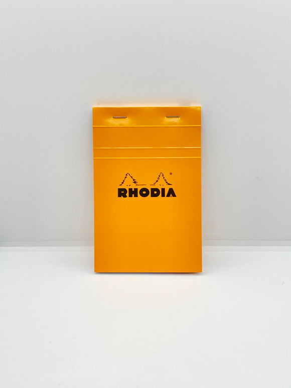 Rhodia Stapled Notepad #14 Graph Orange