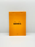 Rhodia Stapled Notepad #16 Blank Orange