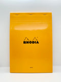 Rhodia Stapled Notepad #18 Blank Orange